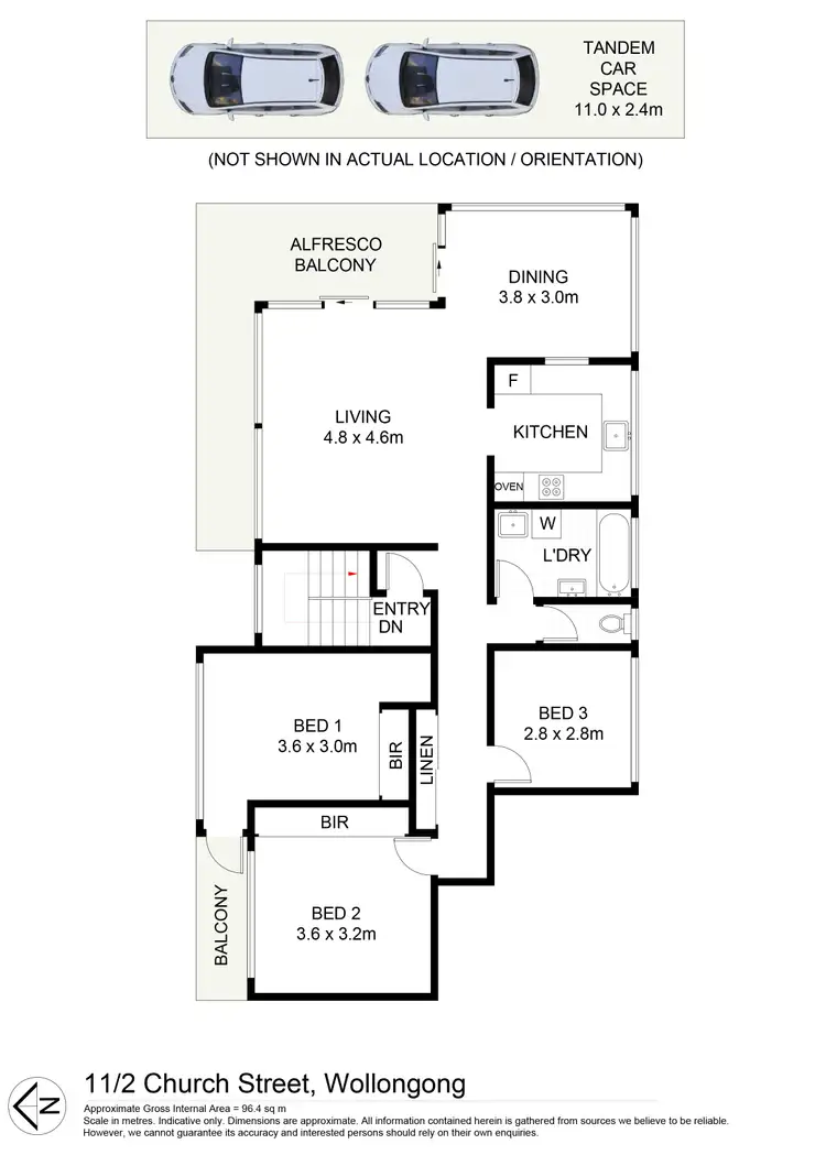 Floorplan of Homely apartment listing, 11/2 Church Street, Wollongong NSW 2500