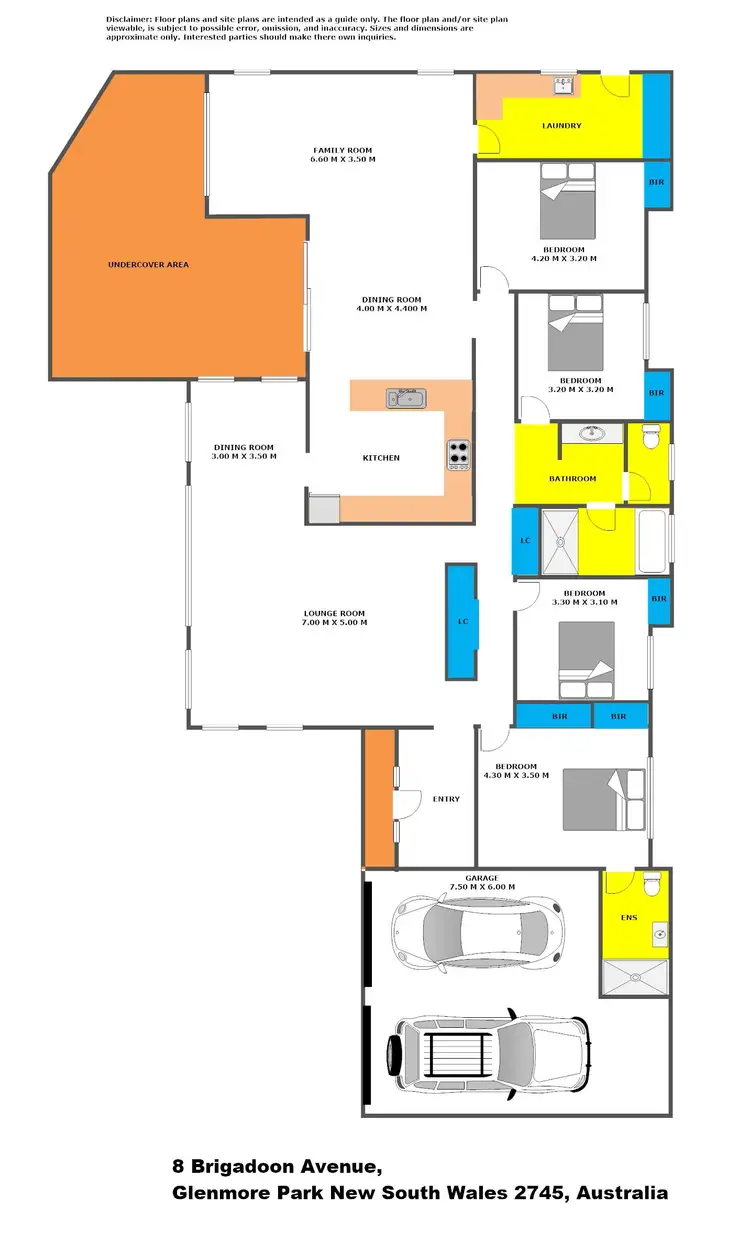 Floorplan of Homely house listing, 8 Brigadoon Avenue, Glenmore Park NSW 2745