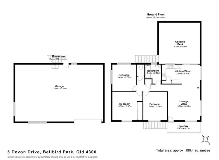 Floorplan of Homely house listing, 5 Devon Drive, Bellbird Park QLD 4300