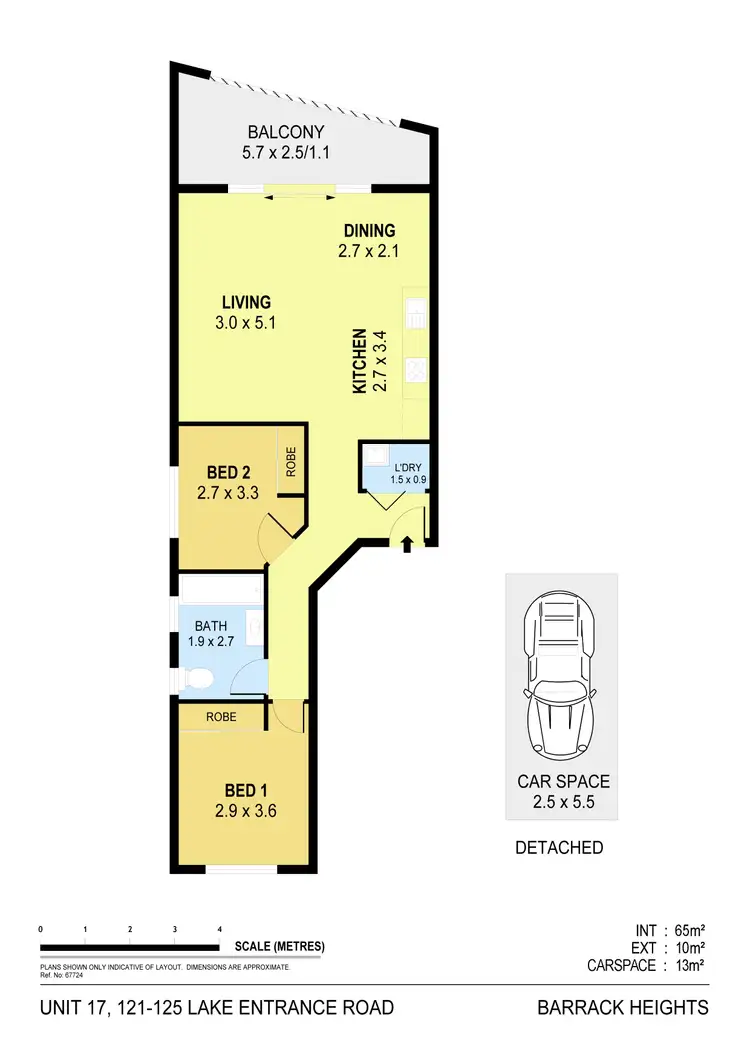 Floorplan of Homely apartment listing, 17/125 Lake Entrance Road, Barrack Heights NSW 2528