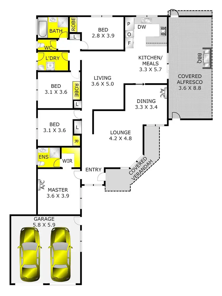 Floorplan of Homely house listing, 3 Sherwood Grove, Lara VIC 3212