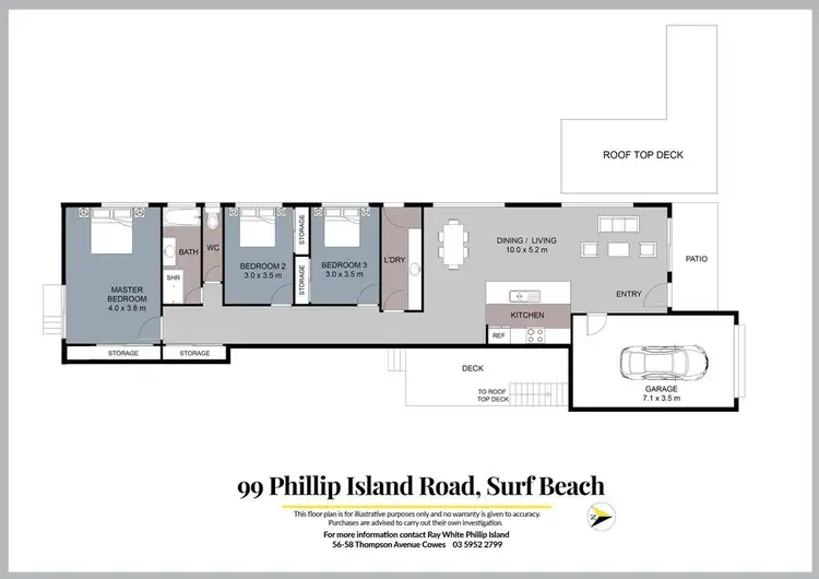 Floorplan of Homely house listing, 99 Phillip Island Road, Surf Beach VIC 3922