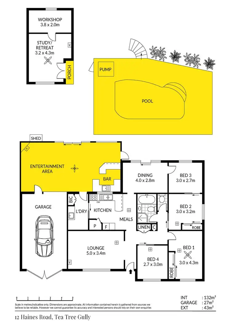 Floorplan of Homely house listing, 12 Haines Road, Tea Tree Gully SA 5091