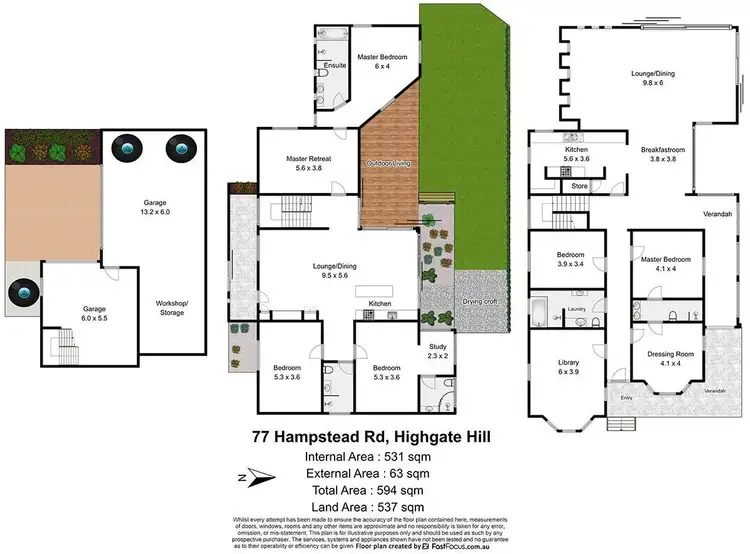 Floorplan of Homely house listing, 77 Hampstead Road, Highgate Hill QLD 4101
