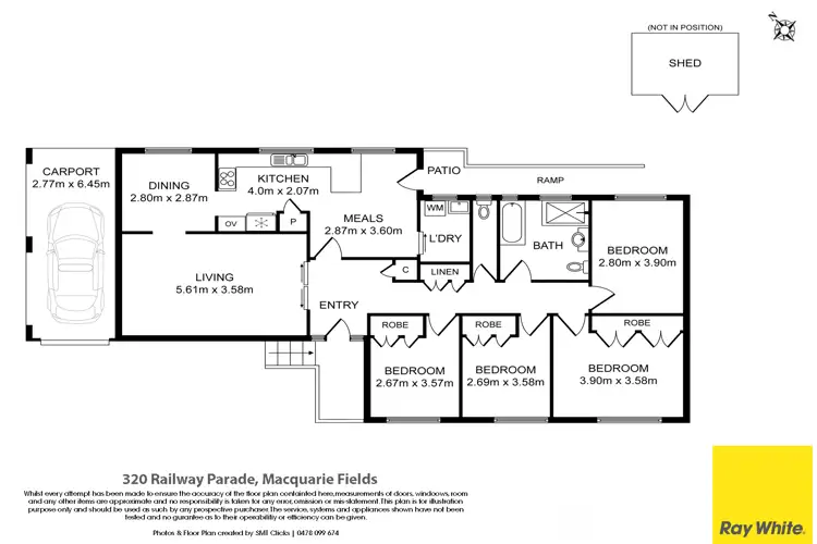 Floorplan of Homely house listing, 320 Railway Parade, Macquarie Fields NSW 2564