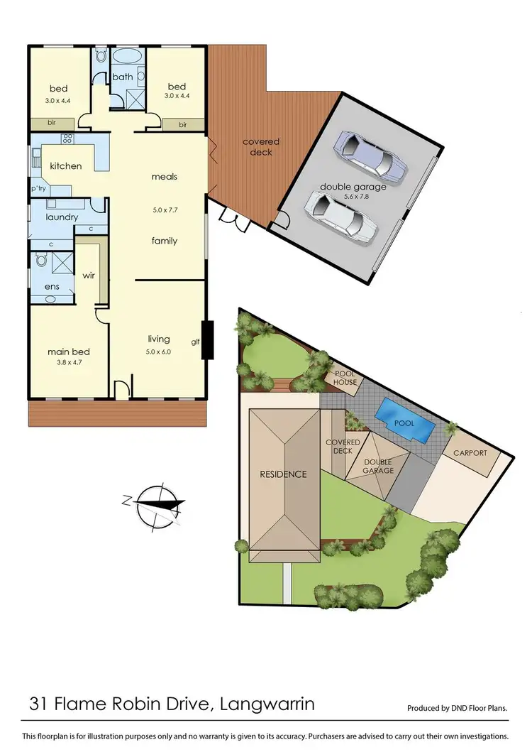 Floorplan of Homely house listing, 31 Flame Robin Drive, Langwarrin VIC 3910