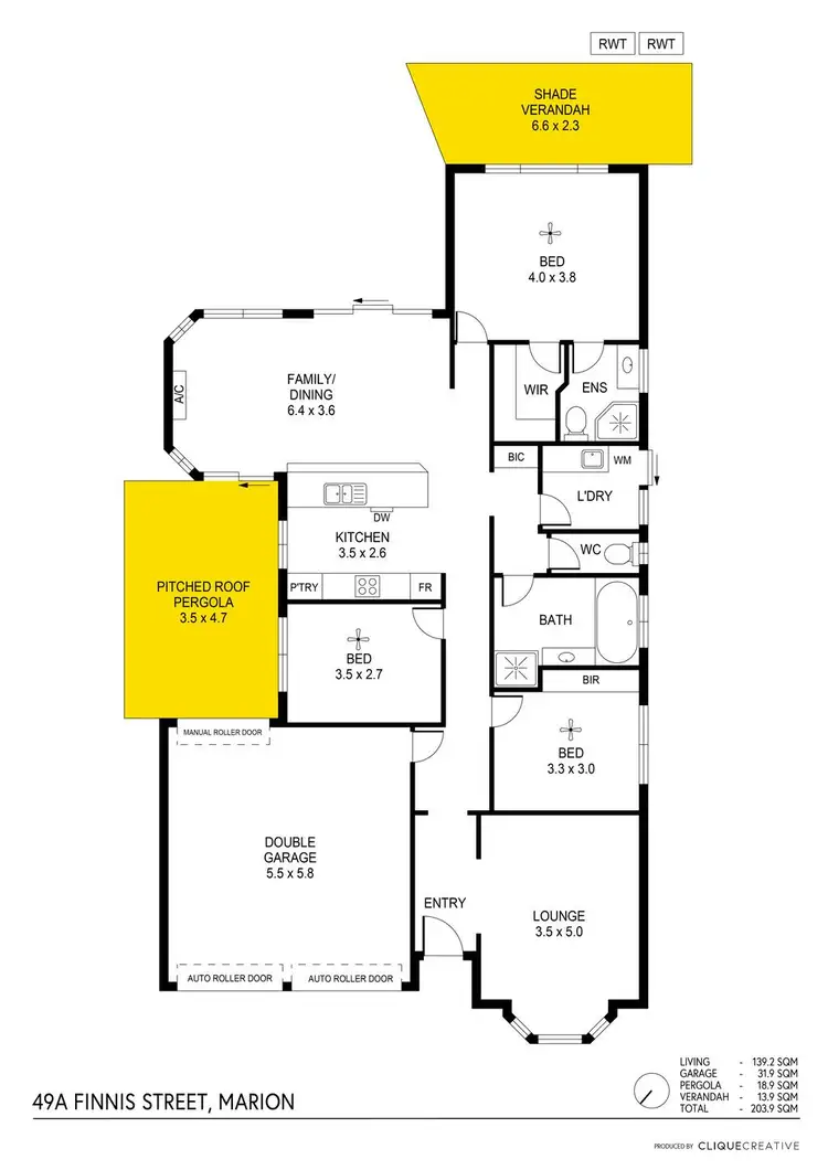 Floorplan of Homely house listing, 49A Finniss Street, Marion SA 5043