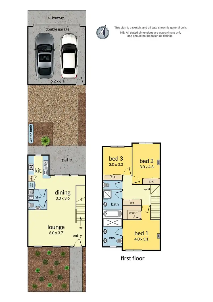 Floorplan of Homely townhouse listing, 13 Reeve Lane, Chirnside Park VIC 3116