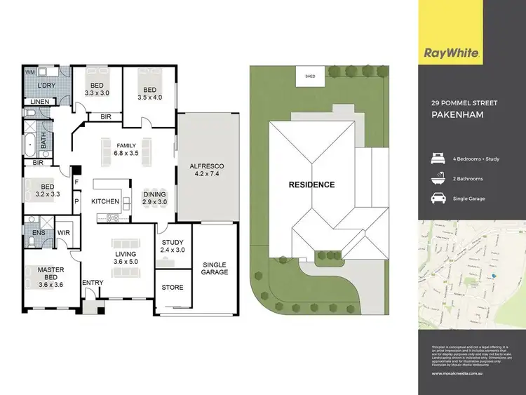 Floorplan of Homely house listing, 29 Pommel Street, Pakenham VIC 3810