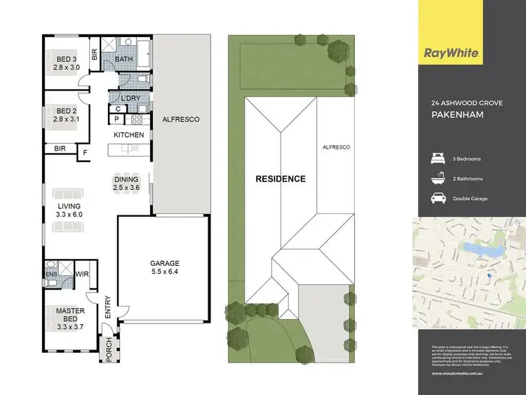 Floorplan of Homely house listing, 24 Ashwood Grove, Pakenham VIC 3810