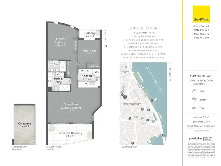 Floorplan of Homely unit listing, 27/16-26 Sykes Court, Southport QLD 4215