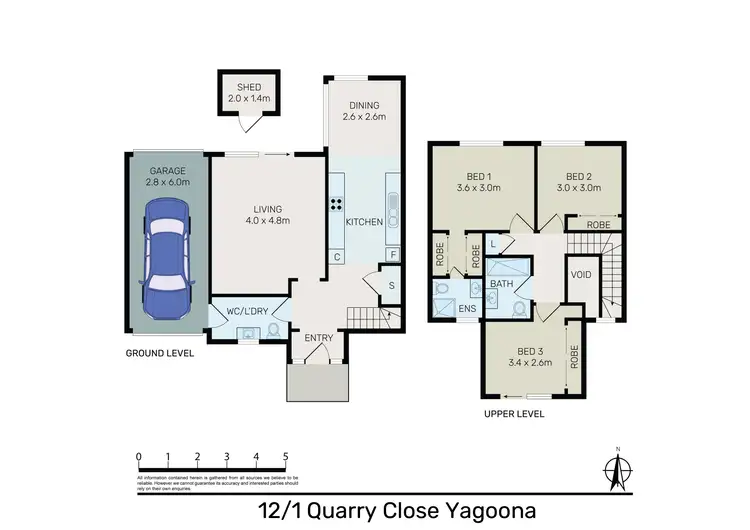 Floorplan of Homely townhouse listing, 12/1 Quarry Close, Yagoona NSW 2199