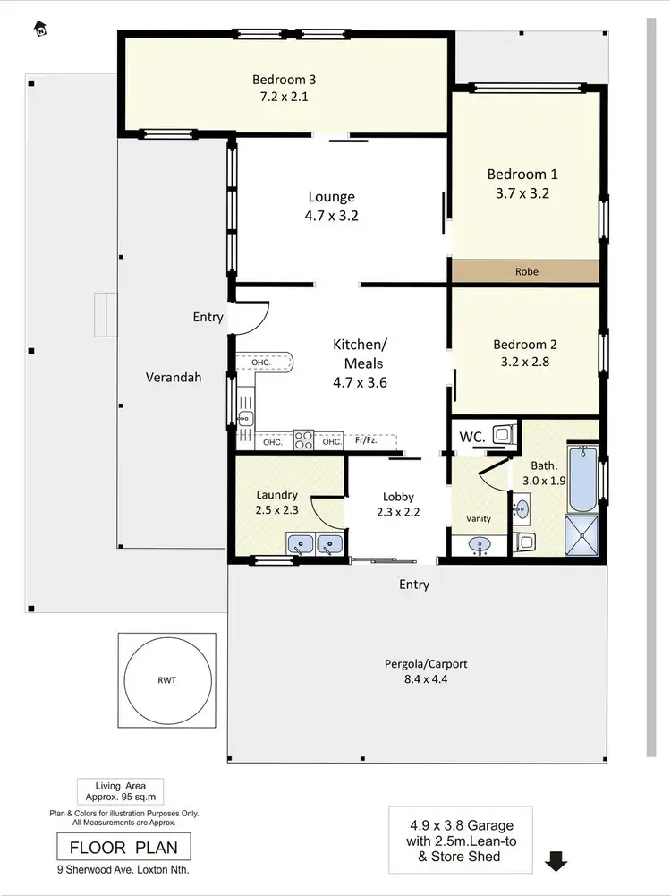 Floorplan of Homely house listing, 9 Sherwood Avenue, Loxton SA 5333