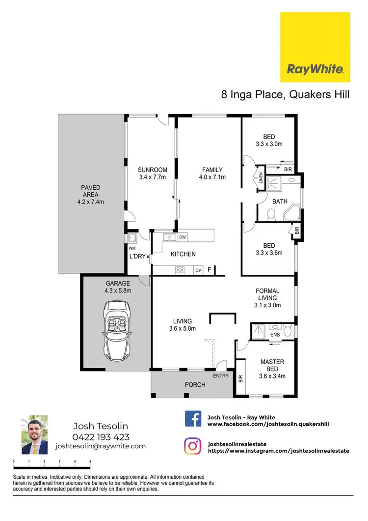 Floorplan of Homely house listing, 8 Inga Place, Quakers Hill NSW 2763