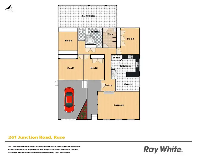 Floorplan of Homely house listing, 261 Junction Road, Ruse NSW 2560