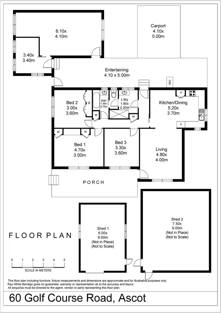 Floorplan of Homely house listing, 60 Golf Course Road, Ascot VIC 3364
