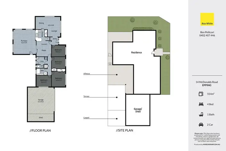 Floorplan of Homely house listing, 14 McDonalds Road, Epping VIC 3076