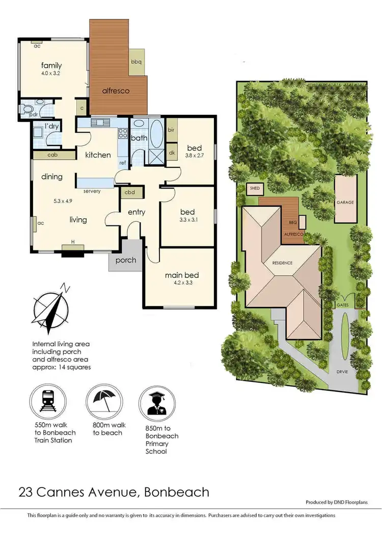 Floorplan of Homely house listing, 23 Cannes Avenue, Bonbeach VIC 3196