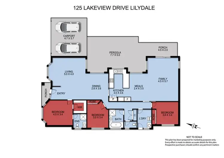 Floorplan of Homely house listing, 125 Lakeview Drive, Lilydale VIC 3140