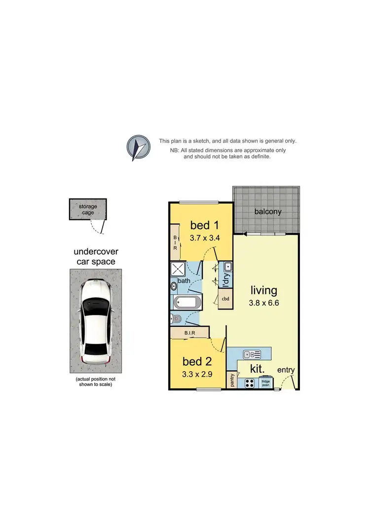 Floorplan of Homely apartment listing, U18/5-7 Alfrick Road, Croydon VIC 3136