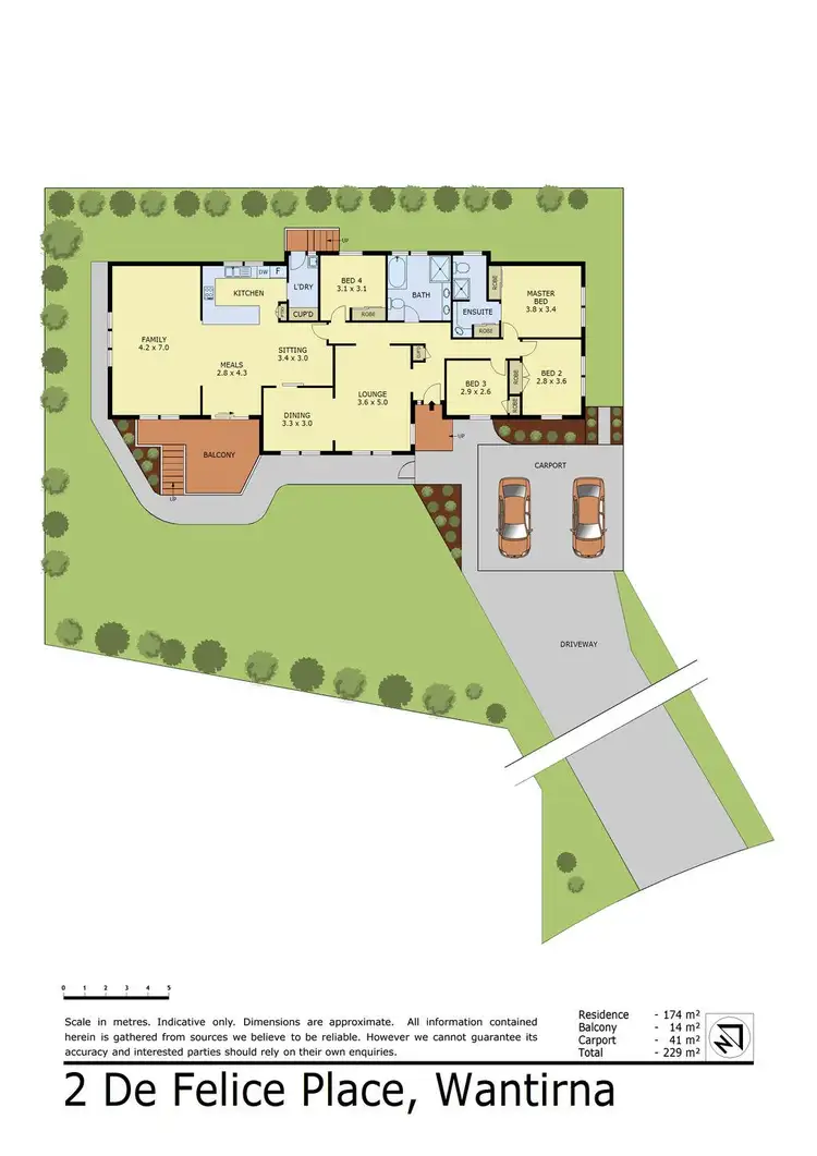 Floorplan of Homely house listing, 2 De Felice Place, Wantirna VIC 3152