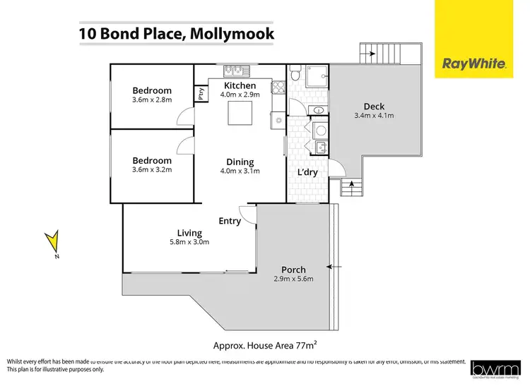 Floorplan of Homely villa listing, 10A Bond Place, Mollymook Beach NSW 2539