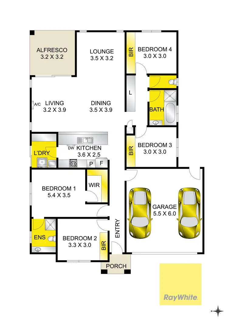 Floorplan of Homely house listing, 4 Yeoman Crescent, Leopold VIC 3224