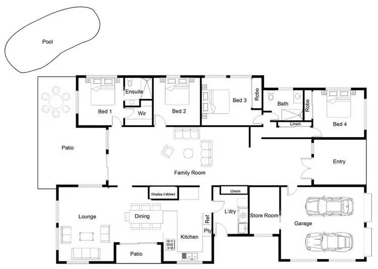 Floorplan of Homely house listing, 3 Adelong Drive, Cranbrook QLD 4814