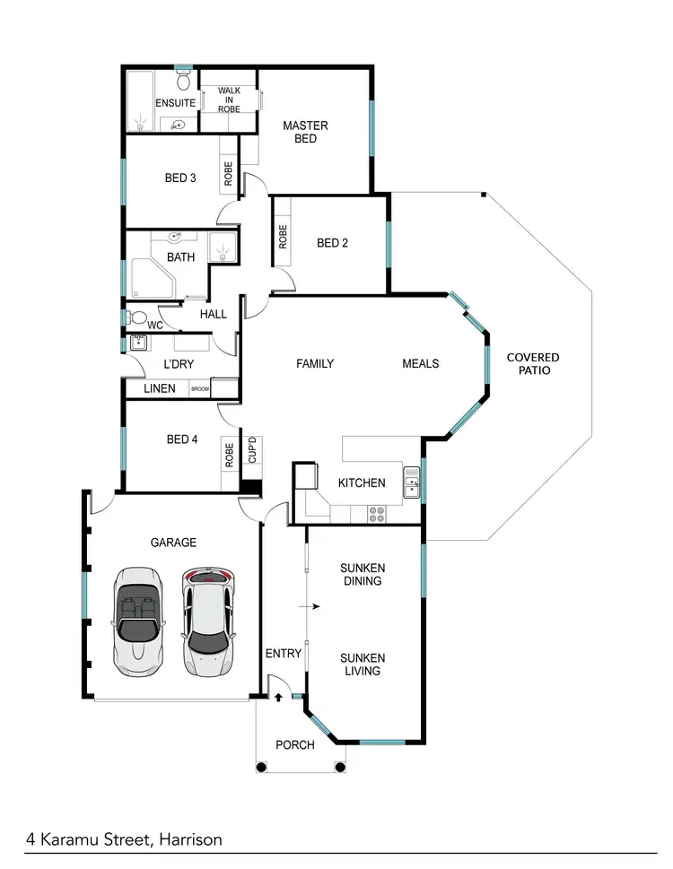 Floorplan of Homely house listing, 4 Karamu Street, Harrison ACT 2914