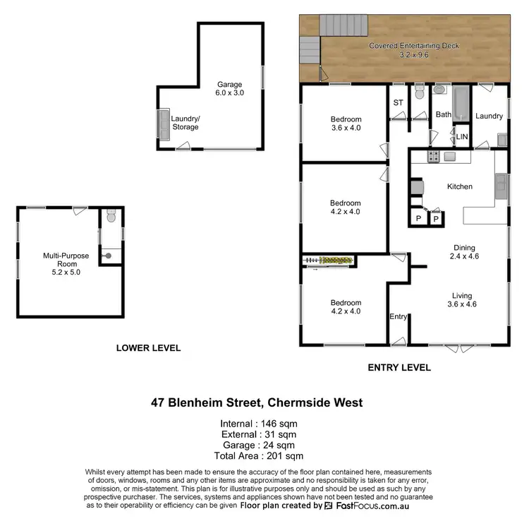 Floorplan of Homely house listing, 47 Blenheim Street, Chermside West QLD 4032