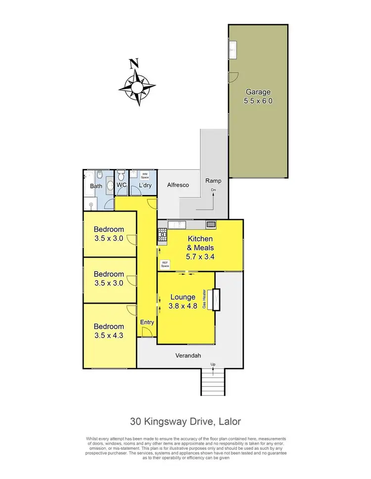 Floorplan of Homely house listing, 30 Kingsway Drive, Lalor VIC 3075