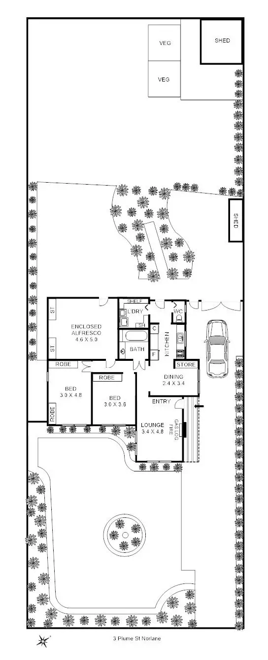 Floorplan of Homely house listing, 3 Plume Street, Norlane VIC 3214