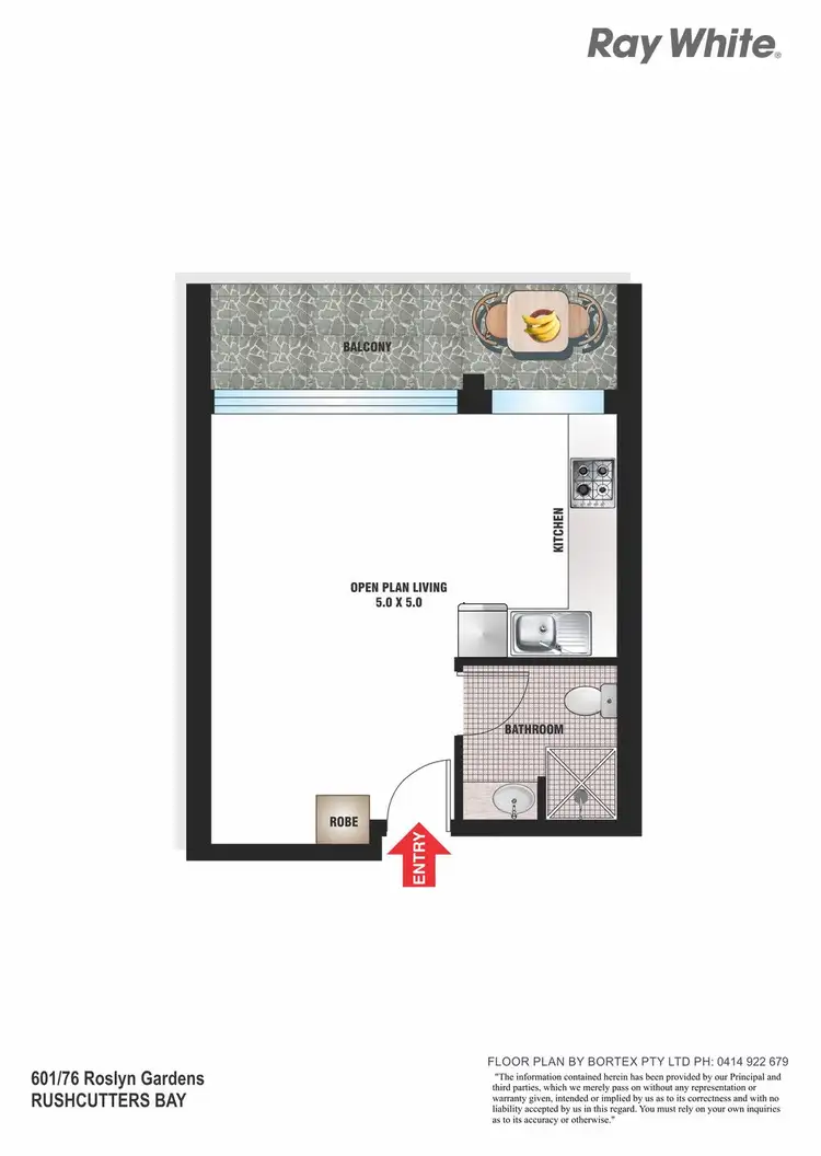 Floorplan of Homely unit listing, 601/76 Roslyn Gardens, Elizabeth Bay NSW 2011