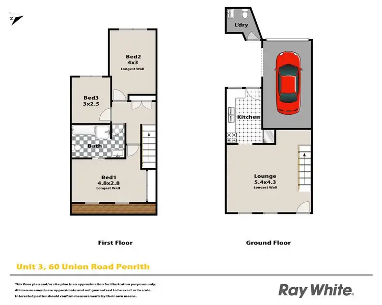 Floorplan of Homely house listing, 3/60 Union Road, Penrith NSW 2750