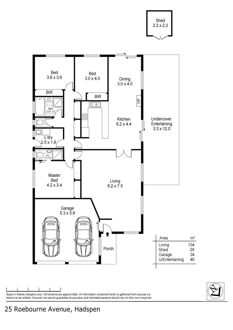 Floorplan of Homely house listing, 25 Roebourne Avenue, Hadspen TAS 7290