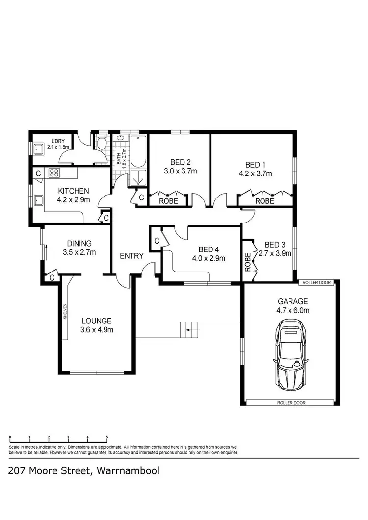 Floorplan of Homely house listing, 207 Moore Street, Warrnambool VIC 3280