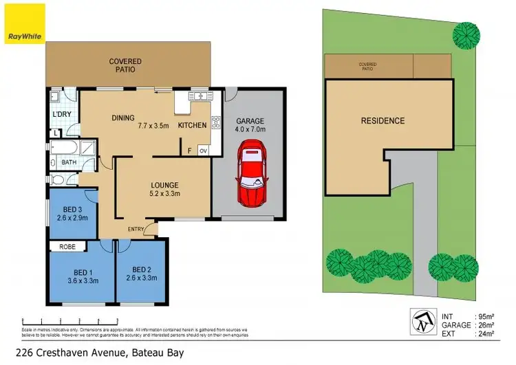 Floorplan of Homely house listing, 226 Cresthaven Avenue, Bateau Bay NSW 2261