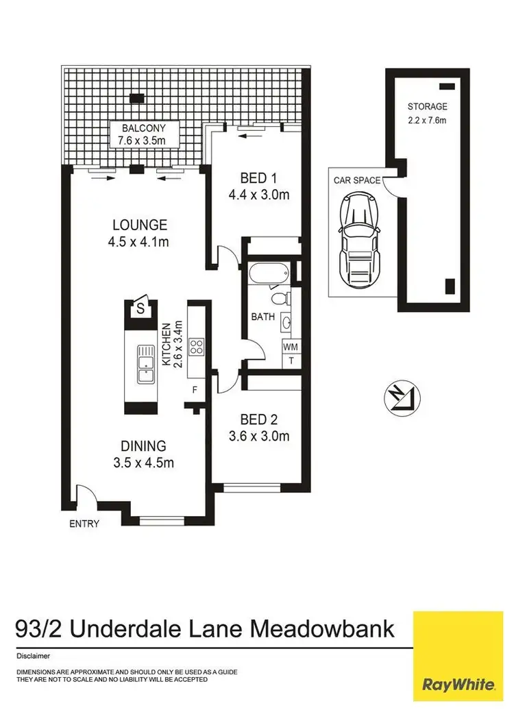 Floorplan of Homely apartment listing, 93/2 Underdale Ln., Meadowbank NSW 2114