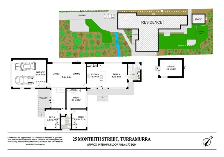 Floorplan of Homely house listing, 25 Monteith Street, Turramurra NSW 2074