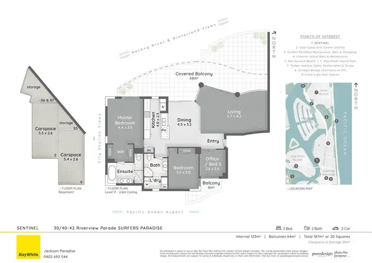 Floorplan of Homely apartment listing, 30/40 Riverview Parade 'Sentinel', Surfers Paradise QLD 4217