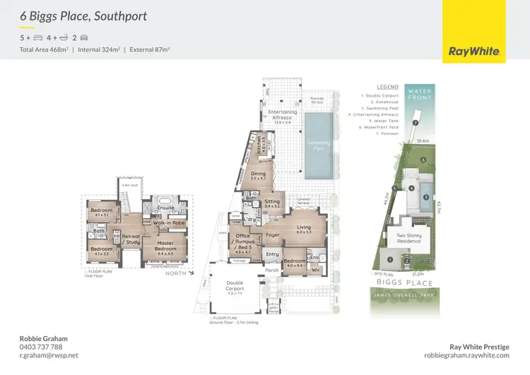 Floorplan of Homely house listing, 6 Biggs Place, Southport QLD 4215
