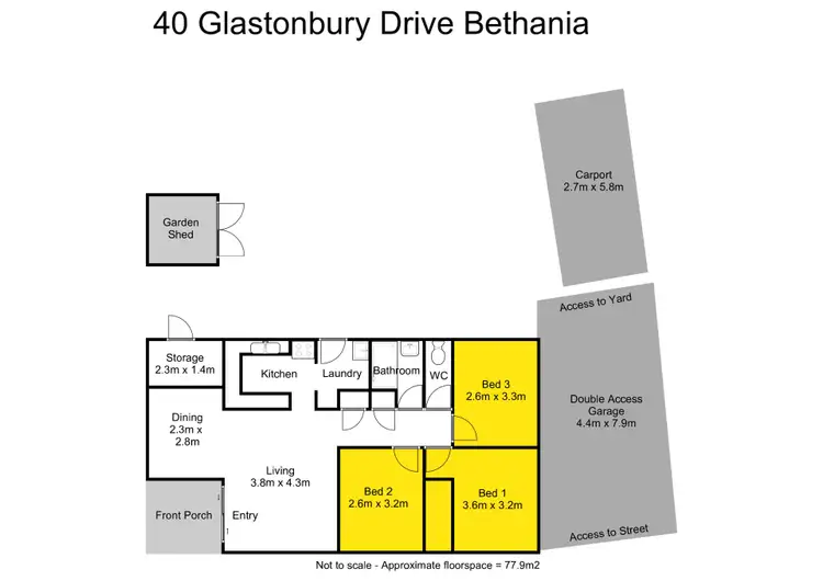 Floorplan of Homely house listing, 40 Glastonbury Drive, Bethania QLD 4205