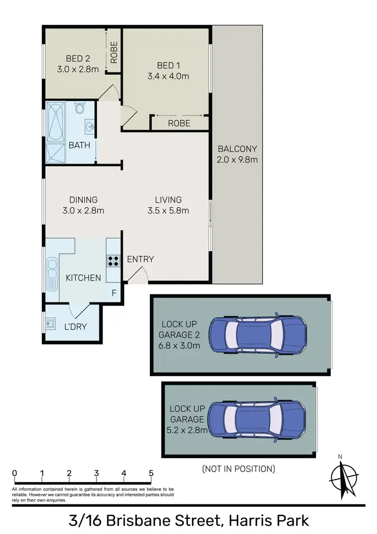 Floorplan of Homely unit listing, 3/16 Brisbane Street, Harris Park NSW 2150