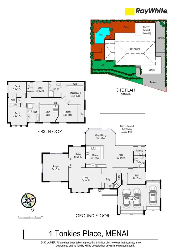 Floorplan of Homely house listing, 1 Tonkies Place, Menai NSW 2234