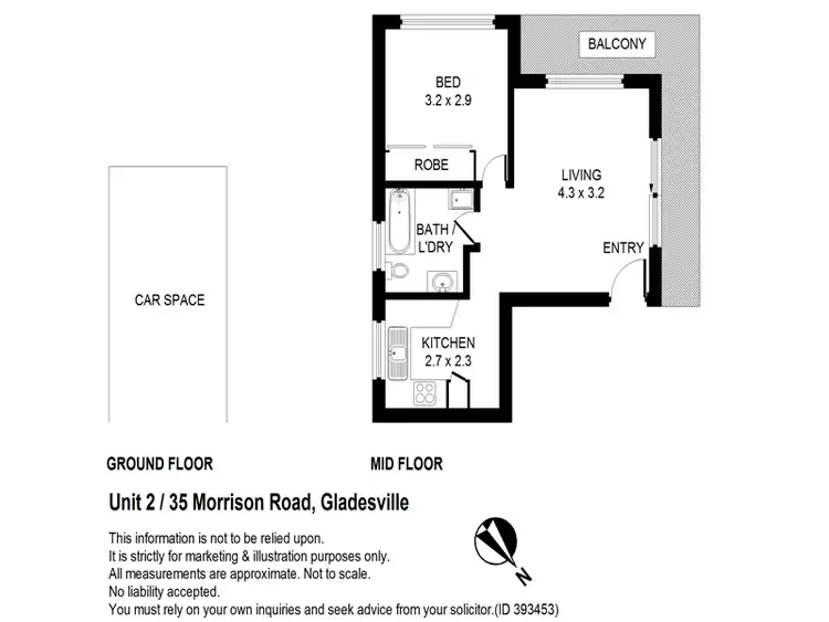Floorplan of Homely apartment listing, 2/35 Morrison Road, Gladesville NSW 2111