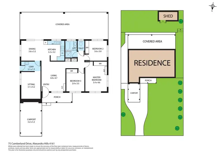 Floorplan of Homely house listing, 75 Cumberland Drive, Alexandra Hills QLD 4161