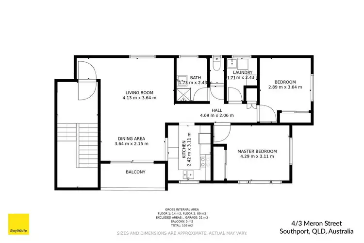 Floorplan of Homely apartment listing, 4/3 Meron Street, Southport QLD 4215