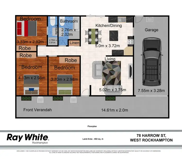 Floorplan of Homely house listing, 78 Harrow Street, West Rockhampton QLD 4700