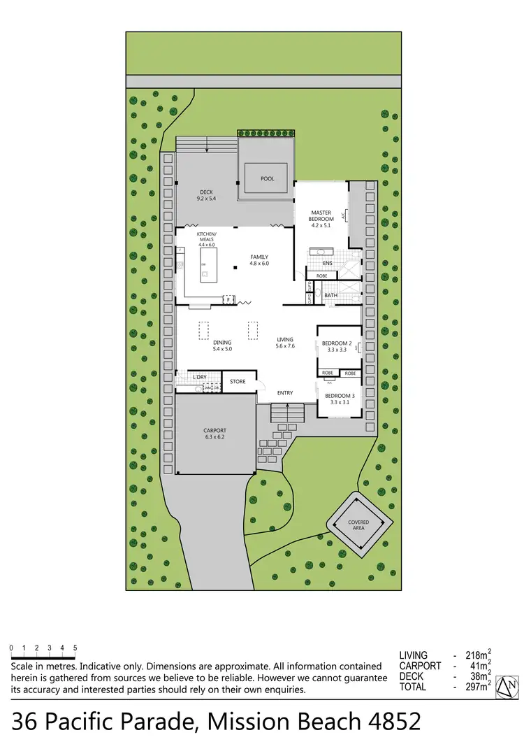 Floorplan of Homely house listing, 36 Pacific Parade, Mission Beach QLD 4852