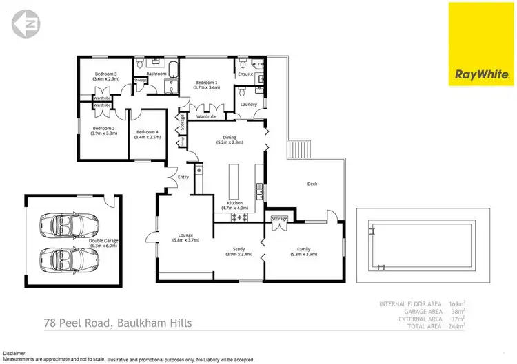 Floorplan of Homely house listing, 78 Peel Road, Baulkham Hills NSW 2153